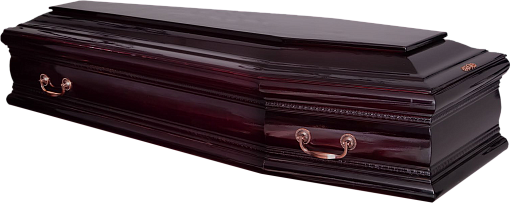 Гроб "Бергамо" 6-и гранный вишня