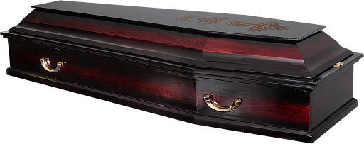 Гроб "Стандарт" 6-и гранный темный "ТРИСВЯТОЕ "