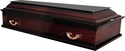 Гроб "Стандарт" спецколода 4-х гранный темный