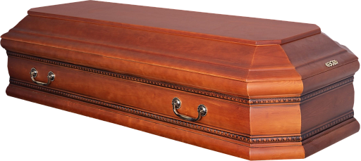 Гроб "Бергамо" 8-и гранный светлый