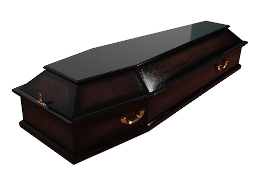 Гроб "Элегия" 6-и гранный темный