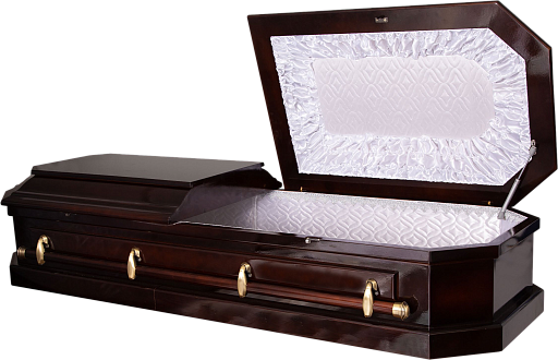 Гроб "Гепцог" 8-и гранный вишня