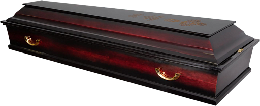 Гроб "Стандарт" 4-х гранный темный "ТРИСВЯТОЕ "