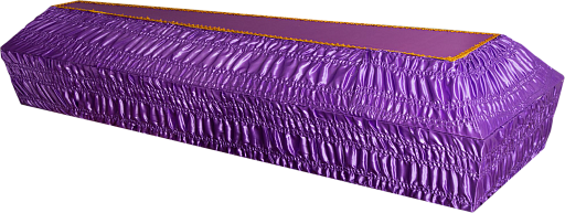 Гроб "Тканевый" 4-х гранный Атлас