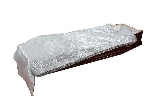 Покрывало Атласное стëганое (белое) без символики