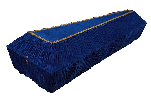 Гроб "Тканевый" 4-х гранный Бархат