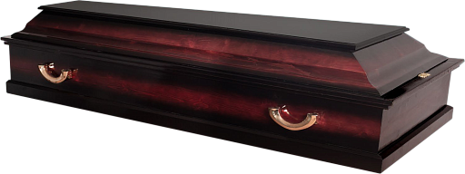Гроб "Стандарт" колода 4-х гранный темный