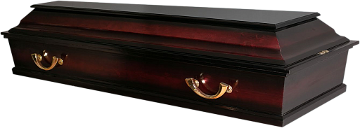 Гроб "Стандарт" 4-х гранный темный