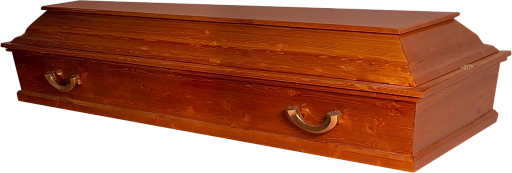 Гроб "Стандарт" 4-х гранный светлый